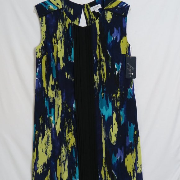 NWT 81 Poppies Alexis 100% Silk Lined Dress Size S Made in USA MSRP $297 - Picture 1 of 7
